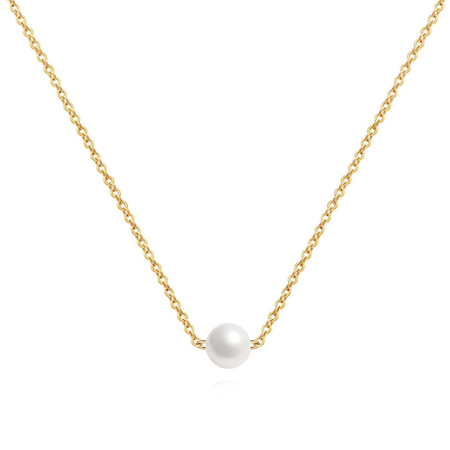 Gold,pearl necklace