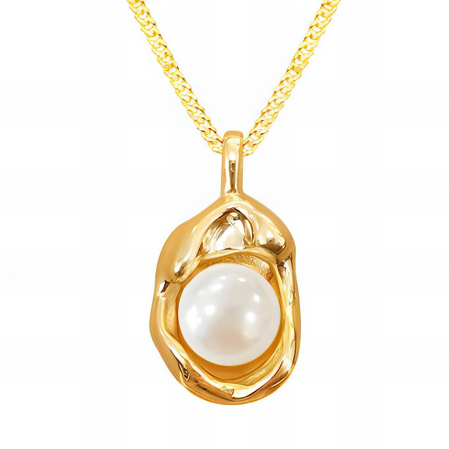 Necklace with pearl